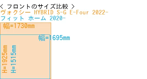 #ヴォクシー HYBRID S-G E-Four 2022- + フィット ホーム 2020-